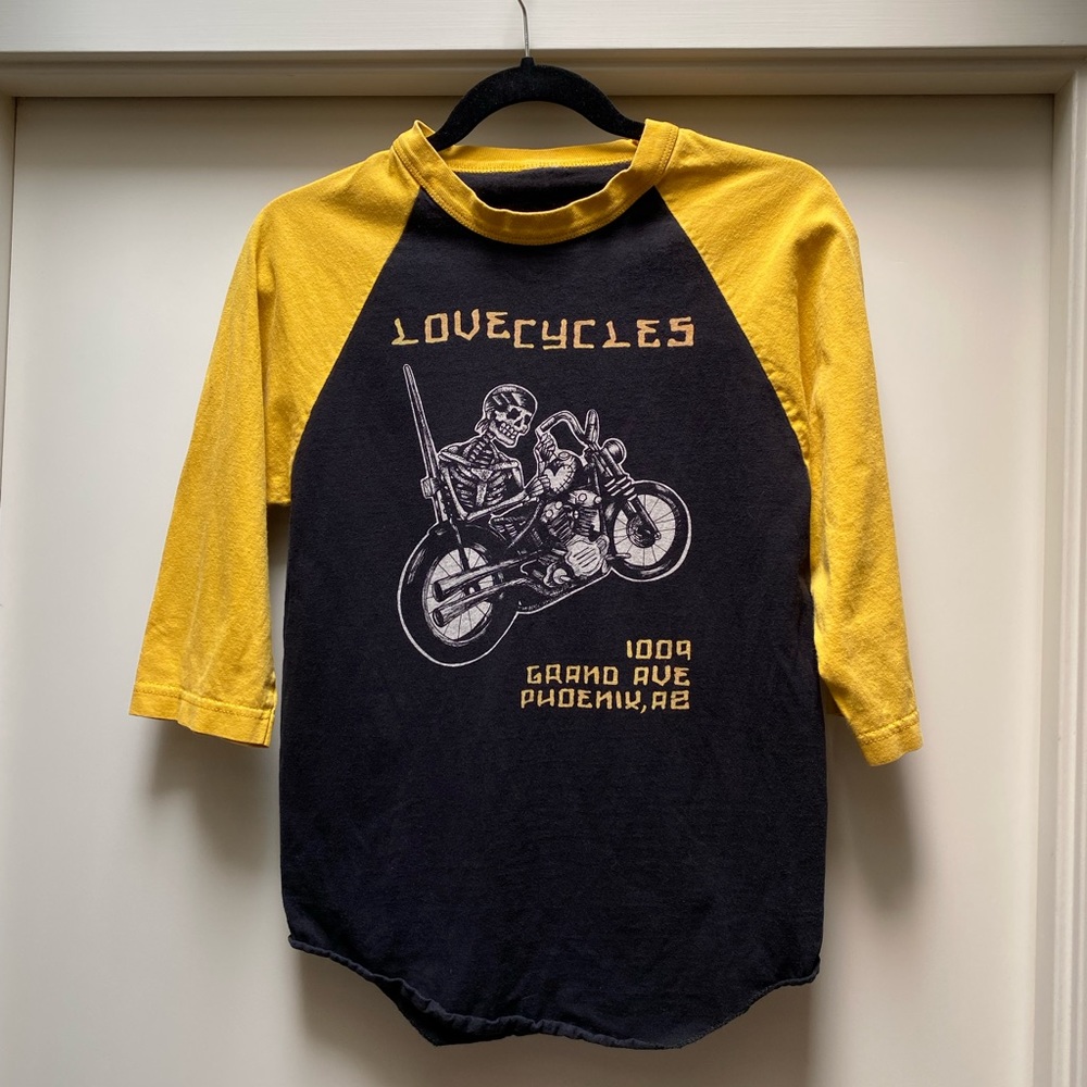 Love Cycles baseball tee
